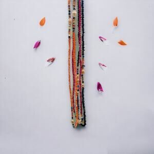 Waist Beads African Elastic Belly Chain Colorful Festival Rave Body Jewelry #10
